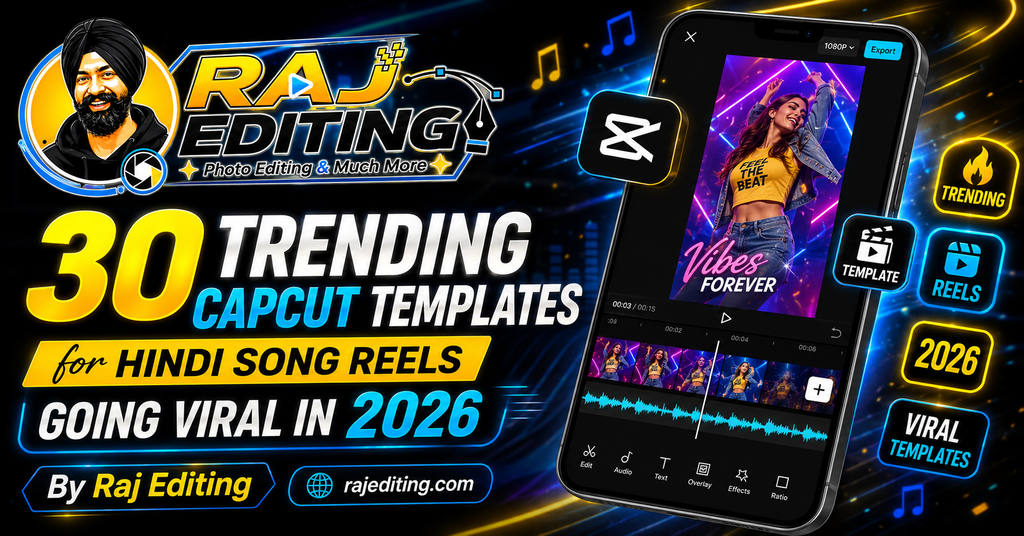 30 Trending CapCut Templates for Hindi Song Reels Going Viral in 2026 (By Raj Editing)