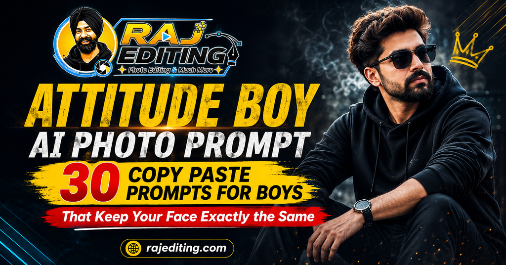 Attitude Boy AI Photo Prompt 30 Copy Paste Prompts for Boys That Keep Your Face Exactly the Same