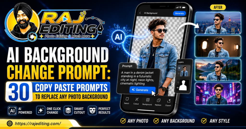 AI Background Change Prompt 30 Copy Paste Prompts to Replace Any Photo Background